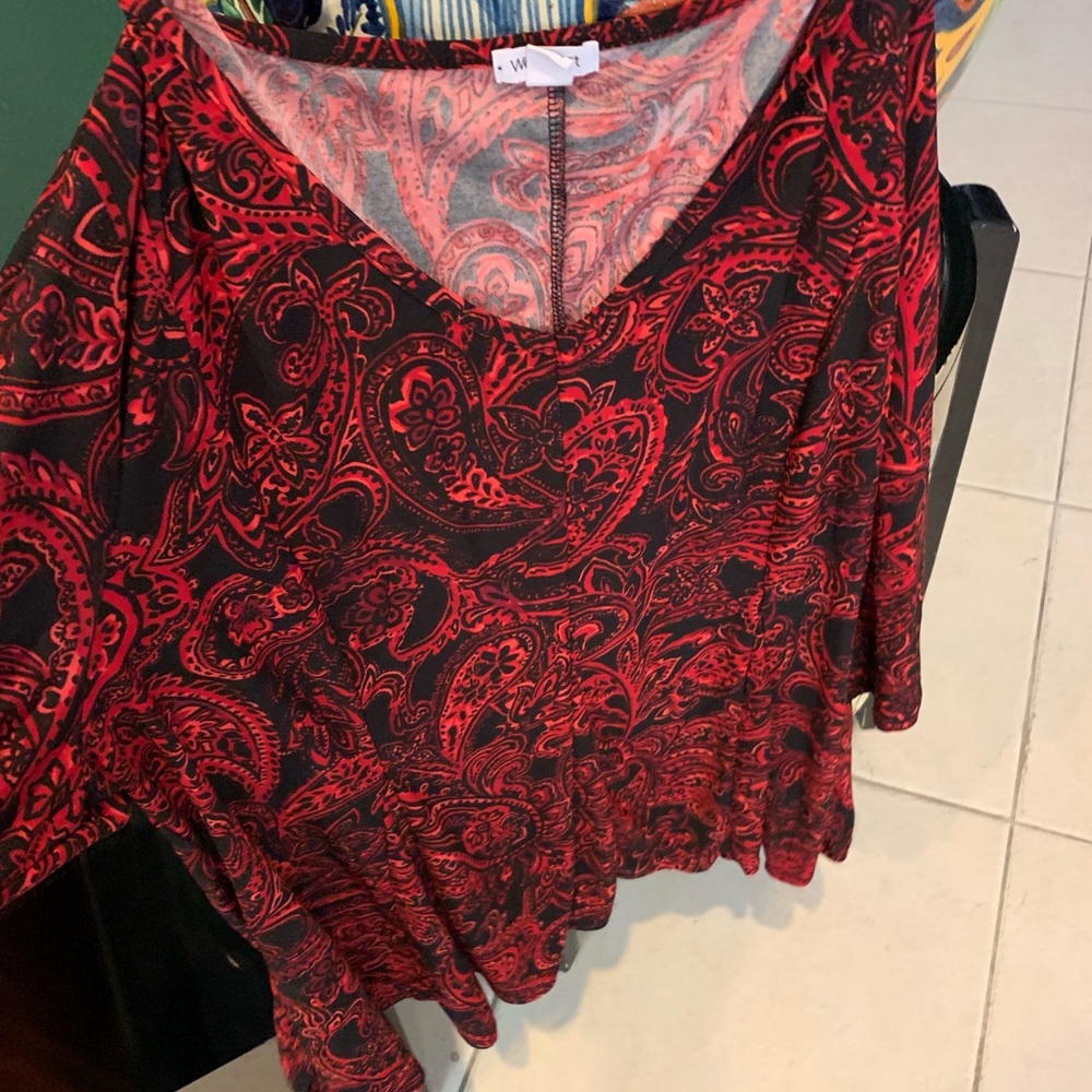 Black and Red Blouse,